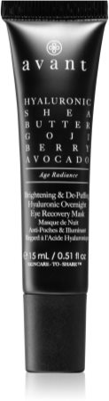 Avant Age Radiance Brightening & De-Puffing Hyaluronic Overnight Eye Recovery Mask oční maska proti otokům a tmavým kruhům na noc