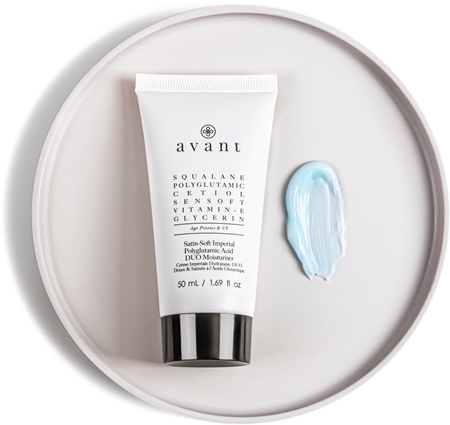Avant Age Protect & UV Satin-Soft Imperial Polyglutamic Acid DUO Moisturiser Moisturizing Softening Cream with Anti-Ageing Effect