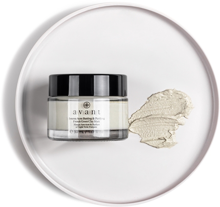 Avant Acne Defence Intense Acne Battling & Purifying French Green Clay Mask почистваща глинена маска за лице против несъвършенствата на акнозна кожа