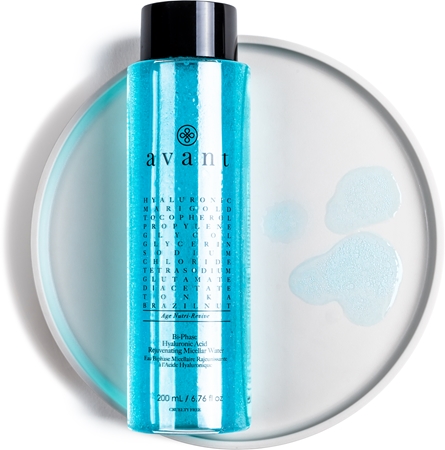 Avant Age Nutri-Revive Bi-Phase Hyaluronic Acid Rejuvenating Micellar Water dvofazna micelarna voda proti gubam