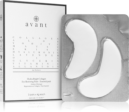 Avant Age Radiance Hydra-Bright Collagen Eye Restoring Pads Kollagen-Maske für den Augenbereich mit Antifalten-Effekt