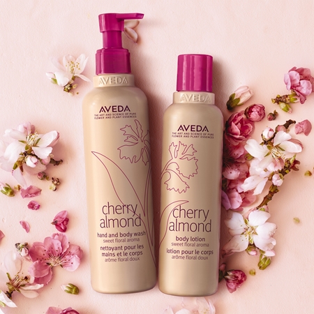 Aveda Cherry Almond Hand and Body Wash Nourishing Shower Gel for hands and body