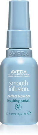 Aveda Smooth Infusion™ Perfect Blow Dry gladilno pršilo za sušenje s sušilcem proti krepastim lasem