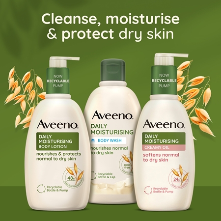 Aveeno Daily Moisturising Softens Dry Skin Mild kroppslotion