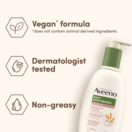 Aveeno Daily Moisturising Softens Dry Skin lait doux corps