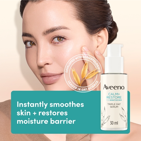 Aveeno Calm + Restore ορός προσώπου