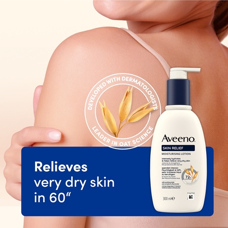 Aveeno Skin Relief Nourishing Lotion hidratáló testápoló tej a nagyon száraz bőrre