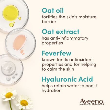 Aveeno Calm + Restore mousse detergente per il viso