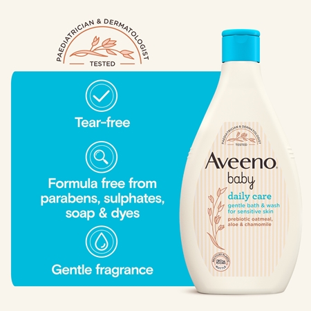 Aveeno Baby Daily Care Washing Gel for Body and Hair for children from birth