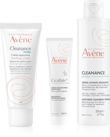 Avène Cleanance conjunto para acalmar a pele