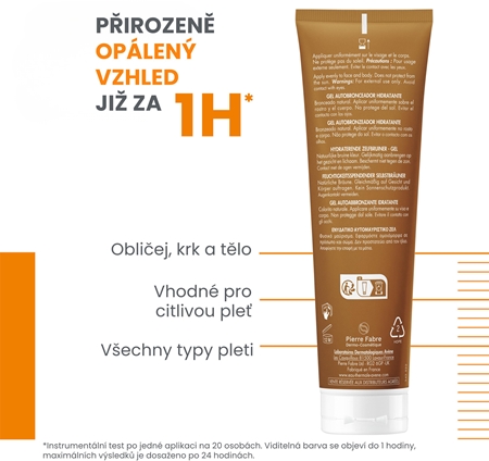 Avène Sun Hydrating Self-Tanning Gel samoopalovací gel na obličej a tělo