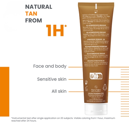 Avène Sun Hydrating Self-Tanning Gel gel autobronceador para rostro y cuerpo