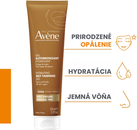 Avène Sun Hydrating Self-Tanning Gel samoopaľovací gél na tvár a telo