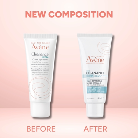Avène Cleanance Hydra Soothing Cream rauhoittava voide kosteuttava vaikutus