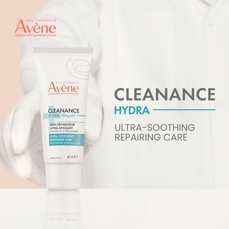 Avène Cleanance Hydra Soothing Cream rauhoittava voide kosteuttava vaikutus