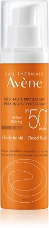 Avène Sun Sensitive Tonat skyddsvätska för normal till blandhud SPF 50+