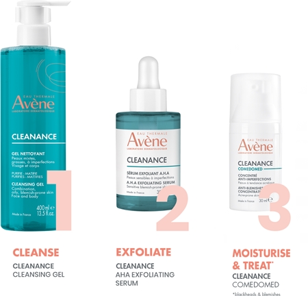 Avène Cleanance Cleansing Gel valomoji želė riebiai, į aknę linkusiai odai