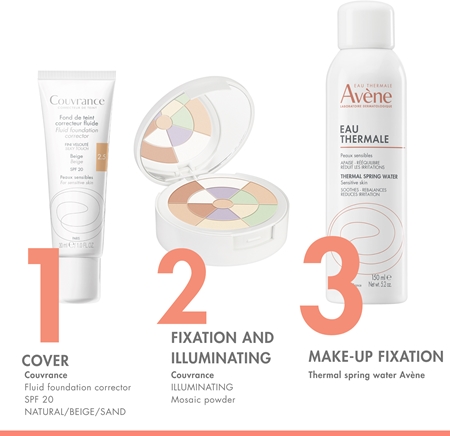 Avène Couvrance Illuminating Mosaic Powder Illuminating Powder for sensitive skin
