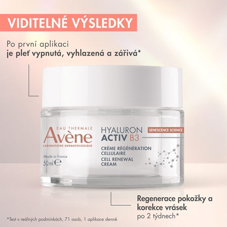 Avène Hyaluron Activ B3 Cell Renewal Cream krém pro obnovu pleťových buněk