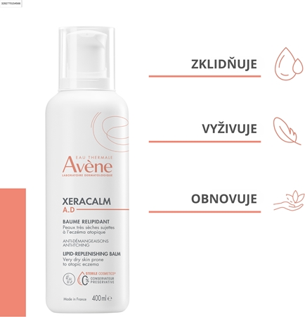 Avène XeraCalm A.D. Lipid-Replenishing Balm relipidační balzám pro velmi suchou citlivou a atopickou pokožku