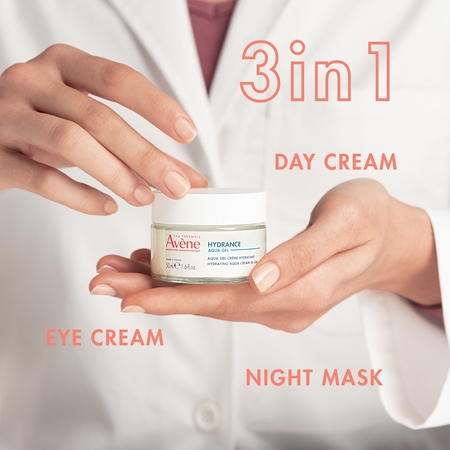 Avène Hydrance Hydrating Aqua Cream-in-Gel crema-gel hidratante textura ligera 3 en 1