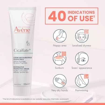 Avène Cicalfate+ Repairing Protective Cream atkuriamasis kremas sudirgusiai odai