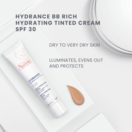 Avène Hydrance BB Rich Tinted Hydrating Cream crema hidratante con color SPF 30