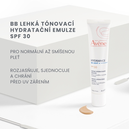 Avène Hydrance BB Light Tinted Hydrating Emulsion tónovaná emulze s hydratačním účinkem