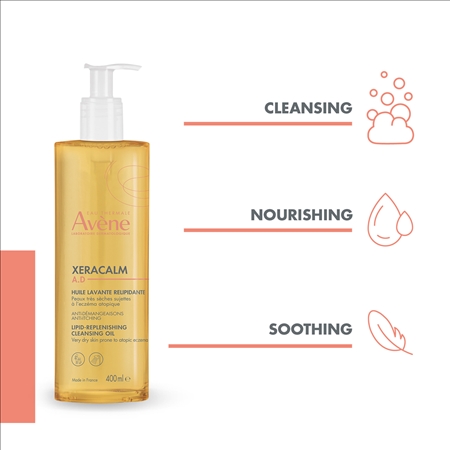 Avène XeraCalm A.D. Lipid-Replenishing Cleansing Oil olejek do mycia uzupełniający lipidy do skóry suchej i atopowej