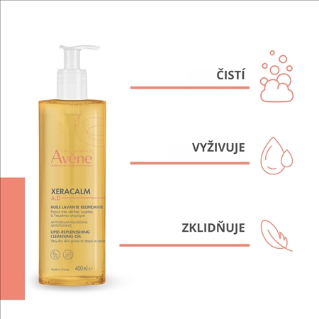 Avène XeraCalm A.D. Lipid-Replenishing Cleansing Oil relipidační mycí olej pro suchou a ekzematickou pokožku