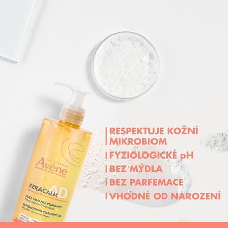 Avène XeraCalm A.D. Lipid-Replenishing Cleansing Oil relipidační mycí olej pro suchou a ekzematickou pokožku