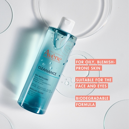 Avène Cleanance micelinis vanduo riebiai ir mišriai odai