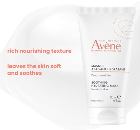Avène Les Essentiels Soothing Moisture Mask máscara hidratante e apaziguadora para pele sensível