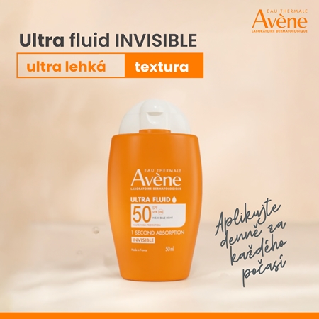 Avène Sun Ultra Fluid Invisible lehký ochranný fluid SPF 50