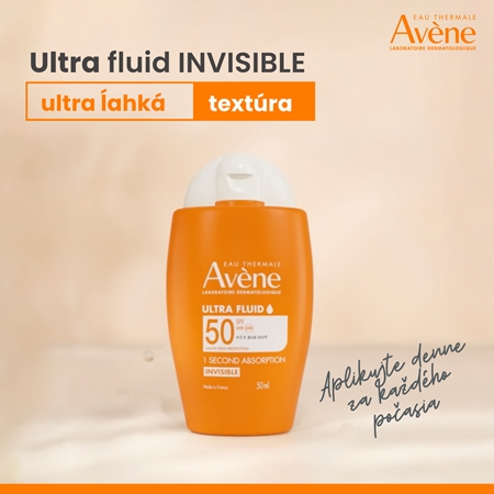 Avène Sun Ultra Fluid Invisible ľahký ochranný fluid SPF 50