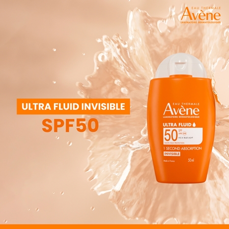 Avène Sun Ultra Fluid Invisible lehký ochranný fluid SPF 50