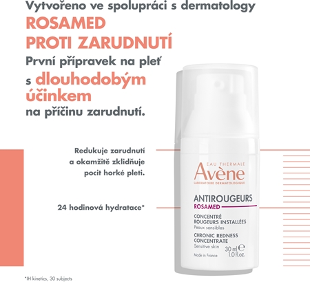 Avène Antirougeurs Rosamed Chronic Redness Concentrate krém proti zarudnutí a rozšířeným žilkám pro citlivou pleť