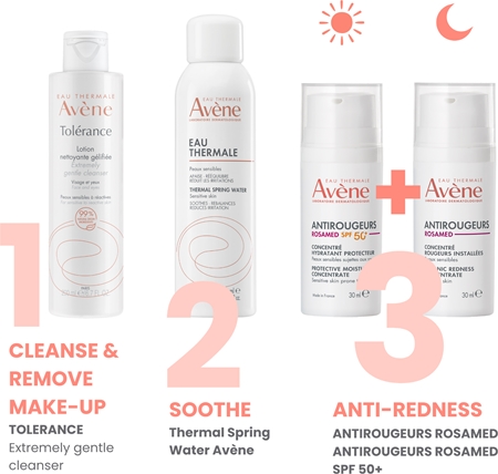 Avène Antirougeurs Rosamed Chronic Redness Concentrate Cream Against Skin Redness and Spider Veins for sensitive skin