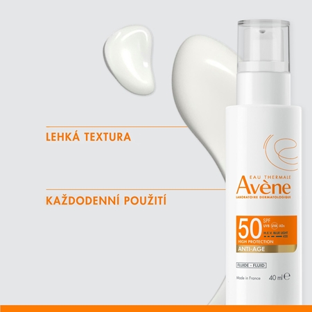 Avène Sun Anti-Age Fluid ochranný fluid proti vráskám SPF 50