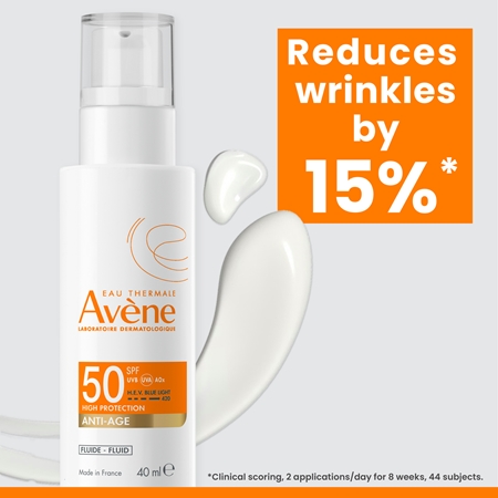 Avène Sun Anti-Age Fluid apsauginis fluidas nuo raukšlių SPF 50