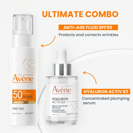 Avène Sun Anti-Age Fluid apsauginis fluidas nuo raukšlių SPF 50