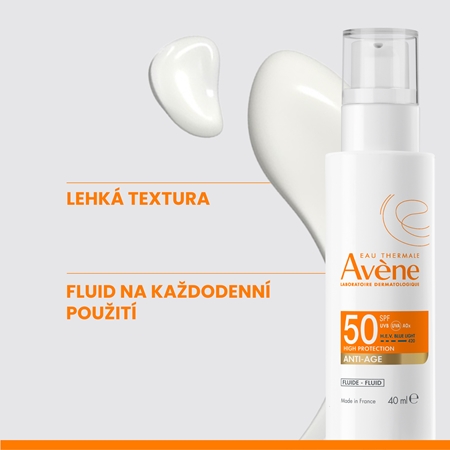 Avène Sun Anti-Age Fluid ochranný fluid proti vráskám SPF 50