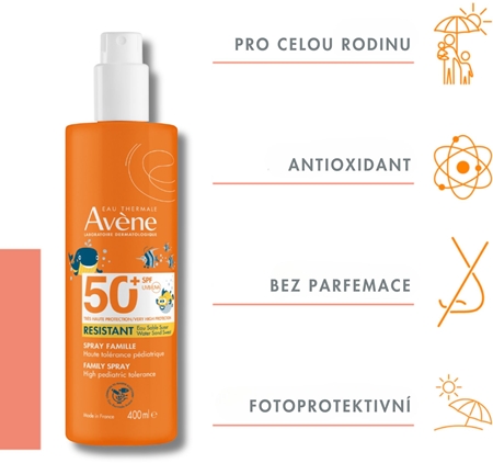 Avène Sun Resistant Family Spray ochranný sprej SPF 50+