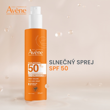 Avène Sun Care Spray 100% Invisible ochranný sprej na opaľovanie SPF 50