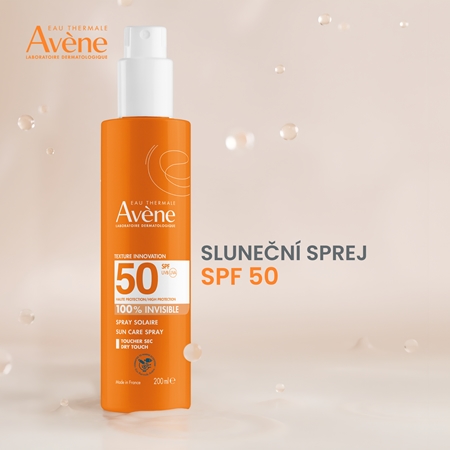Avène Sun Care Spray 100% Invisible ochranný sprej na opalování SPF 50