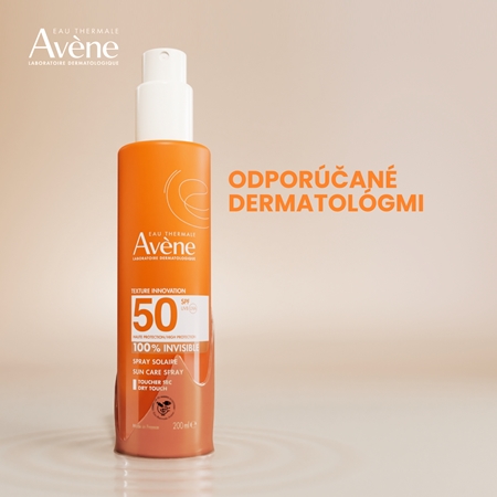 Avène Sun Care Spray 100% Invisible ochranný sprej na opaľovanie SPF 50