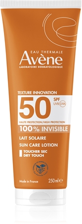 Avène Sun Care Lotion 100% Invisible vízálló napozótej SPF 50