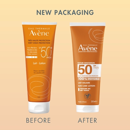 Avène Sun Care Lotion 100% Invisible vízálló napozótej SPF 50