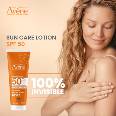 Avène Sun Care Lotion 100% Invisible vedenkestävä aurinkosuojamaito SPF 50