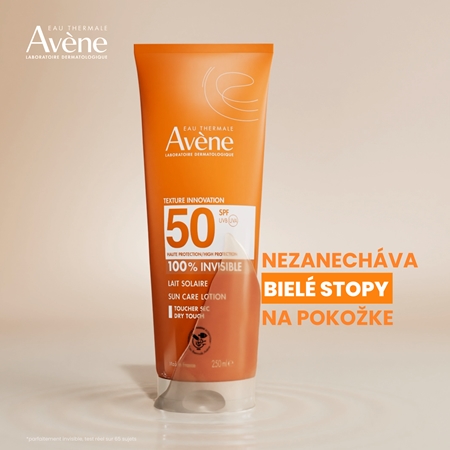 Avène Sun Care Lotion 100% Invisible vodeodolné mlieko na opaľovanie SPF 50
